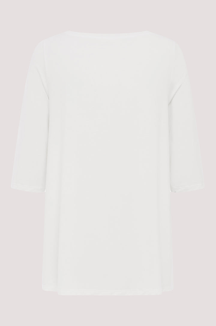Bella Bodies BioLuxe Half Sleeve Swing T-Shirt WHITE