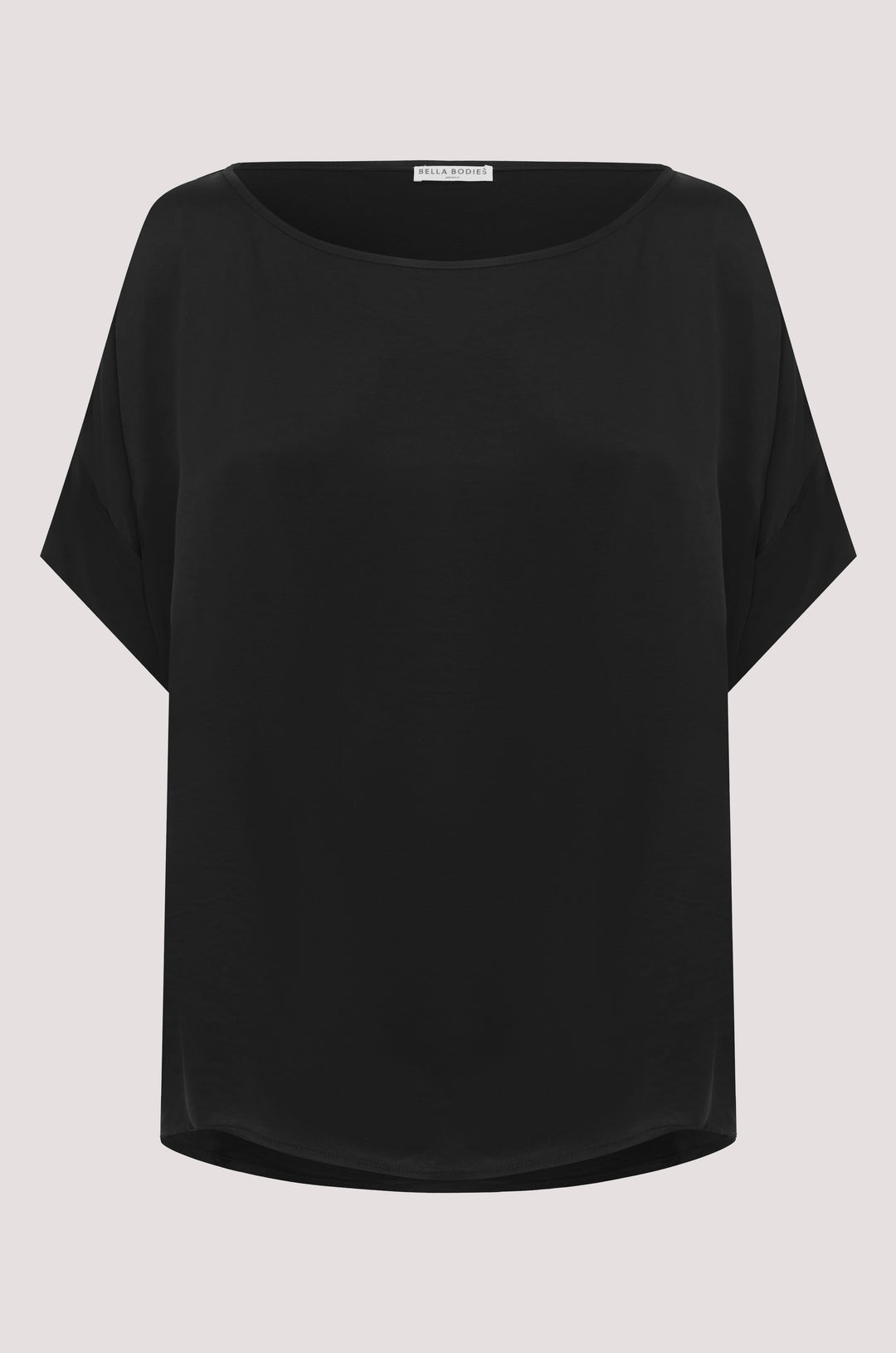 Bella Bodies BioLuxe Satin Batwing Blouse BLACK
