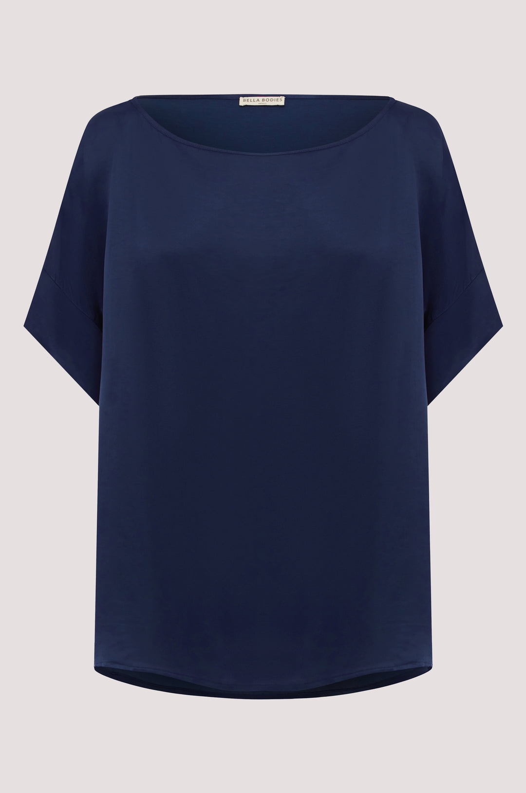 Bella Bodies BioLuxe Satin Batwing Blouse NAVY