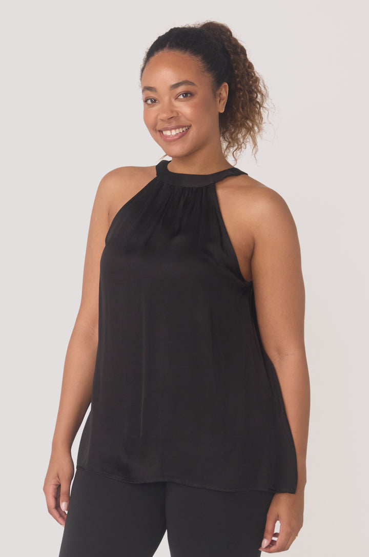 BioLuxe™ Halter Blouse 2-Way
