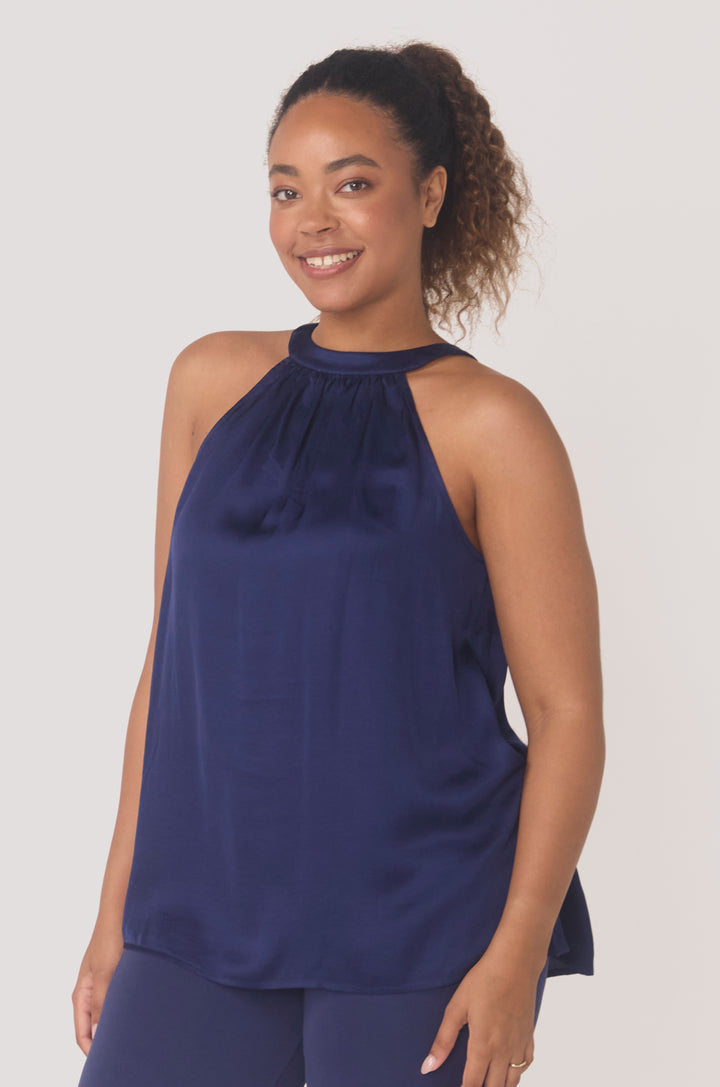 BioLuxe™ Halter Blouse 2-Way