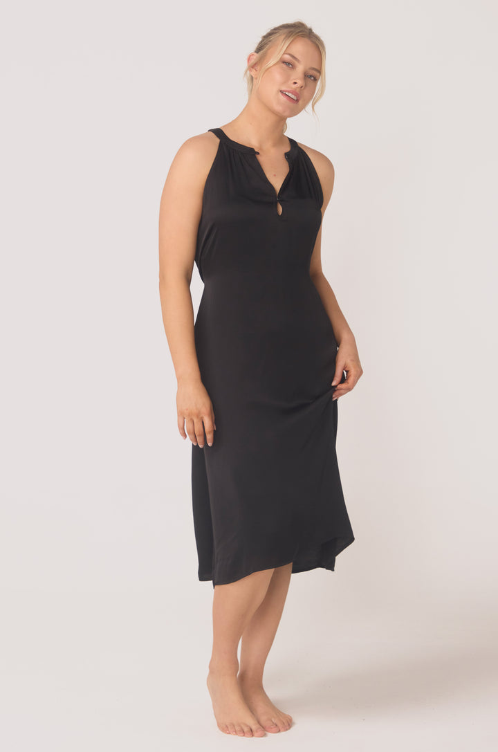 Bella Bodies BioLuxe™ Satin Reversible Dress Black