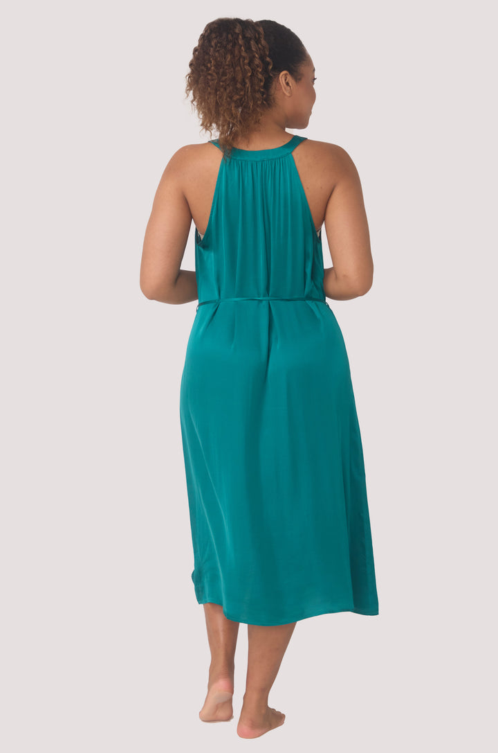 Bella Bodies BioLuxe™ Satin Reversible Dress Black Navy Ocean