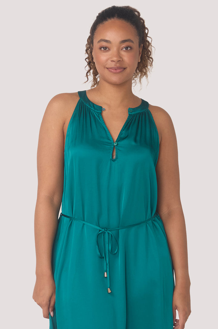 Bella Bodies BioLuxe™ Satin Reversible Dress Black Navy Ocean
