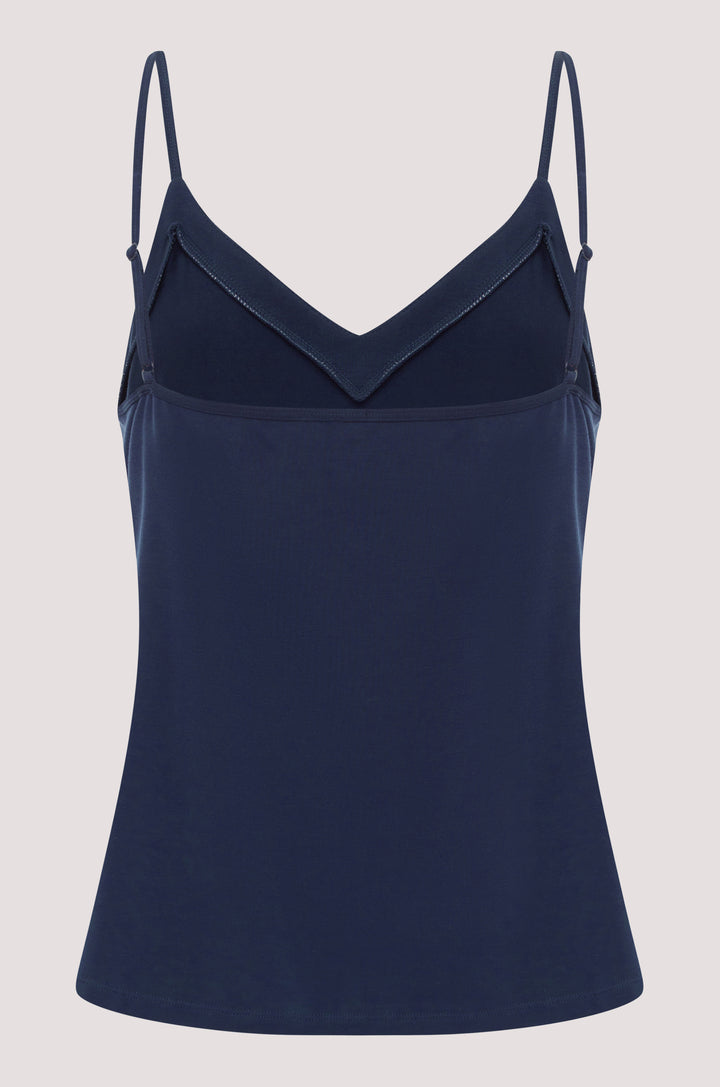 Bella Bodies BioLuxe Slim Strap Blouse NAVY
