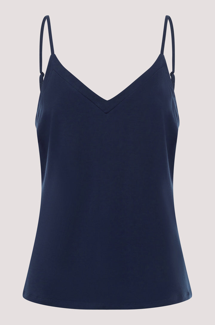 Bella Bodies BioLuxe Slim Strap Blouse NAVY