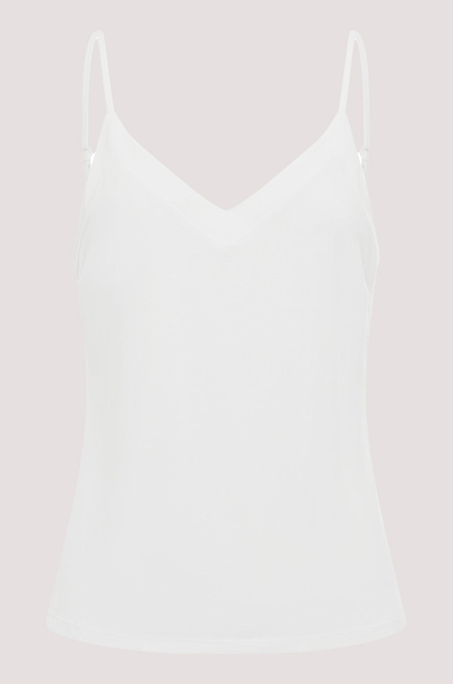 Bella Bodies BioLuxe Slim Strap Blouse WHITE