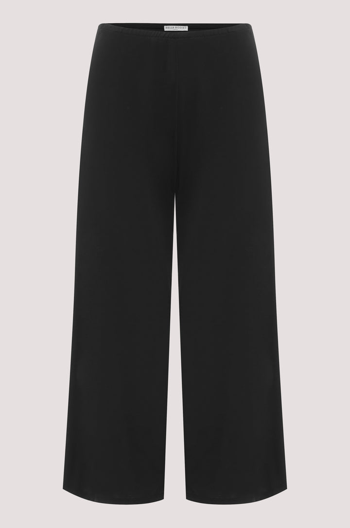 Bella Bodies BioLuxe Wide Leg Capri Pant BLACK
