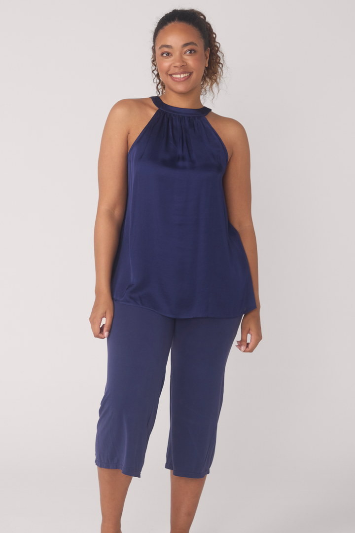 BioLuxe™ Wide Leg Capri Pants