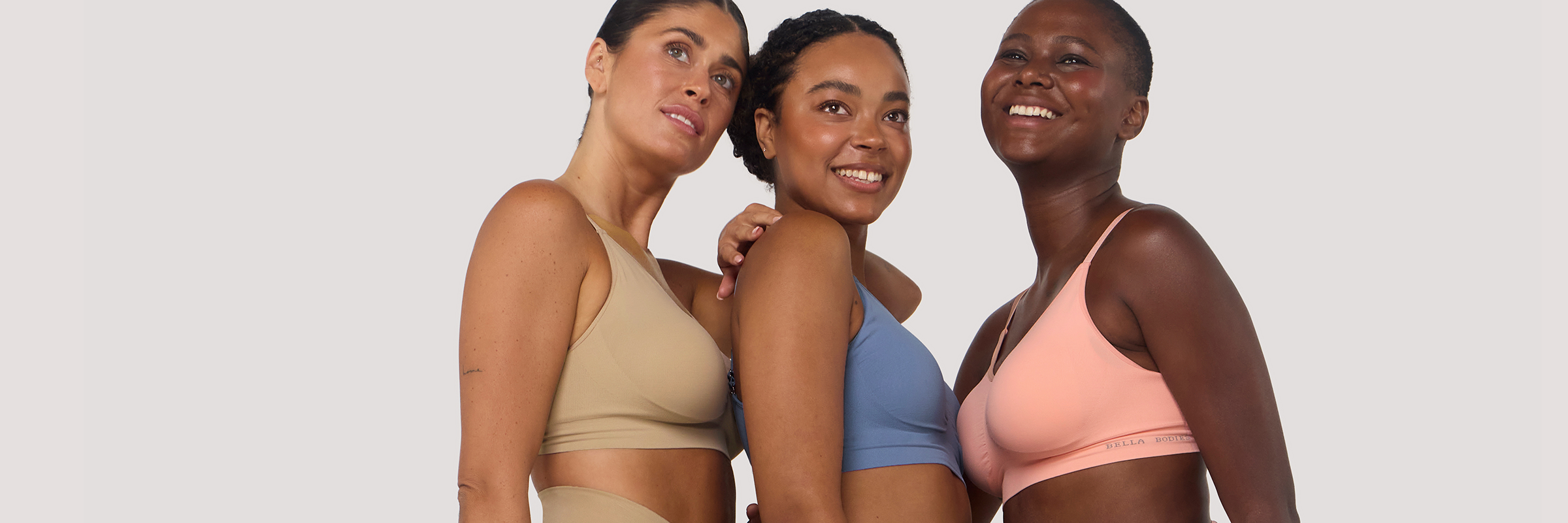 Easyfit Adjustable Travel Bra Peach Blue Slate Bella Bodies Australia