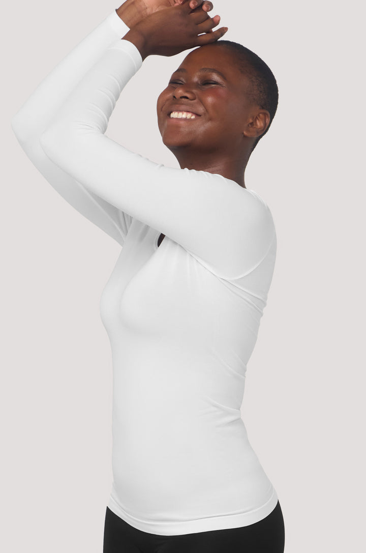 Bella Bodies Long Sleeve Modal T-short Top White