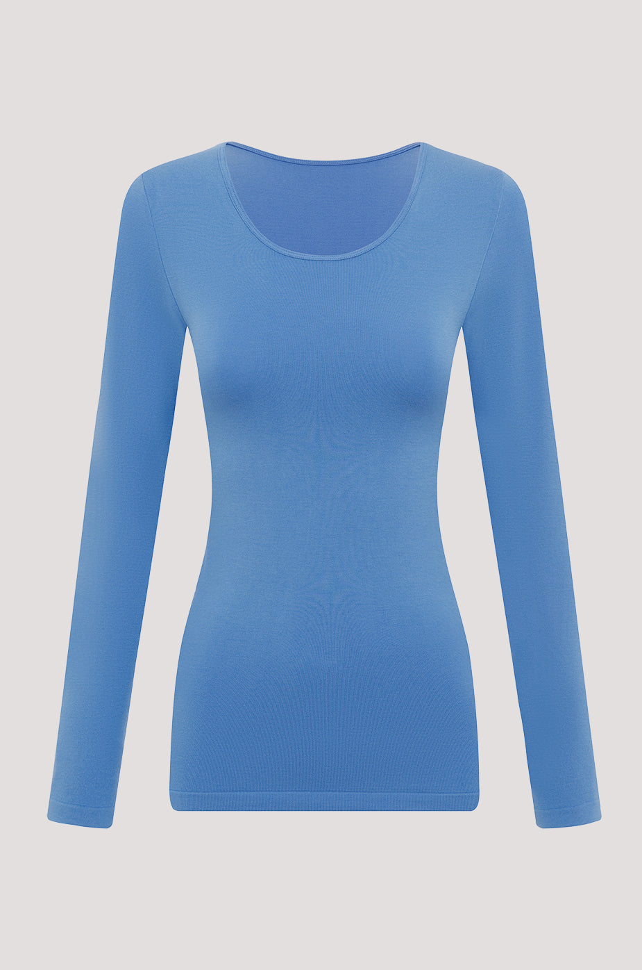 Bella Bodies Long Sleeve Modal T-short Top Cornflower Blue