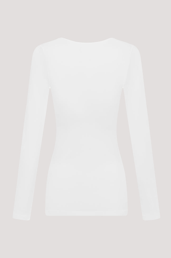 Bella Bodies Long Sleeve Modal T-short Top White