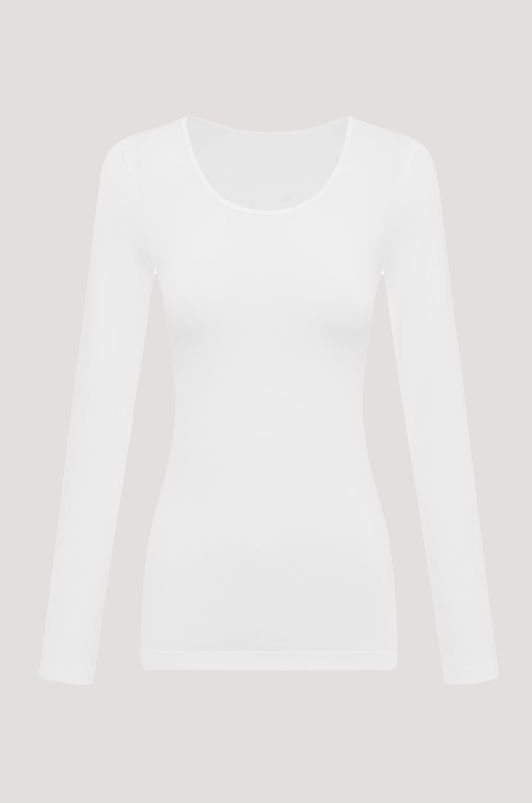Bella Bodies Long Sleeve Modal T-short Top White