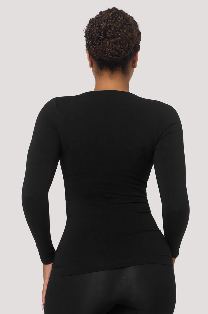 Bella Bodies Long Sleeve Modal T-short Top Black