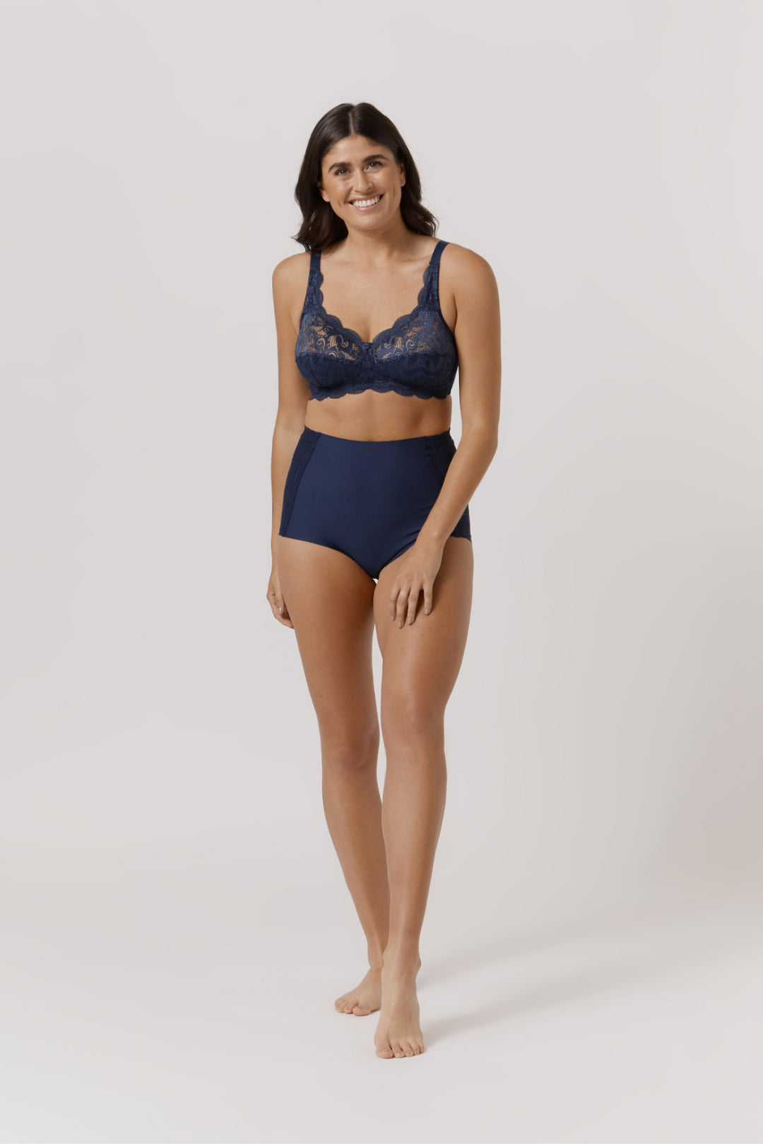 Navy Ruby Lace Underwire-free Bra  Afterpay – BELLA BODIES AUSTRALIA