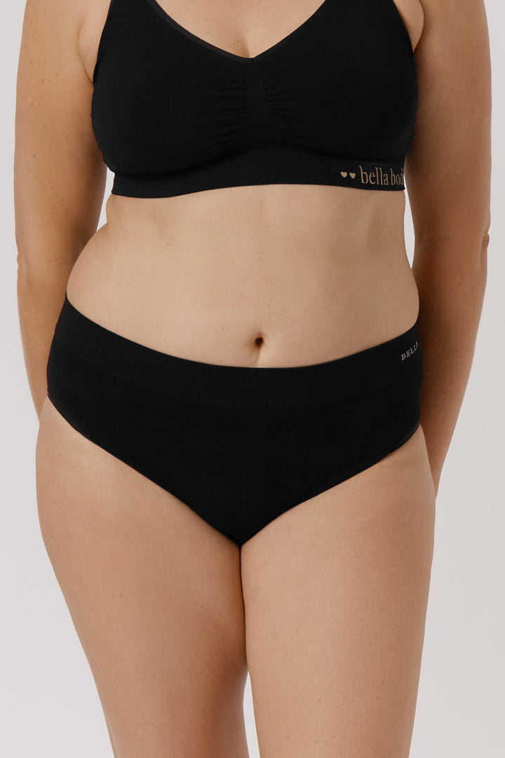 Women's Comfortable Sustainable Bamboo Underwear 2pk I Bella Bodies Australia I Black
