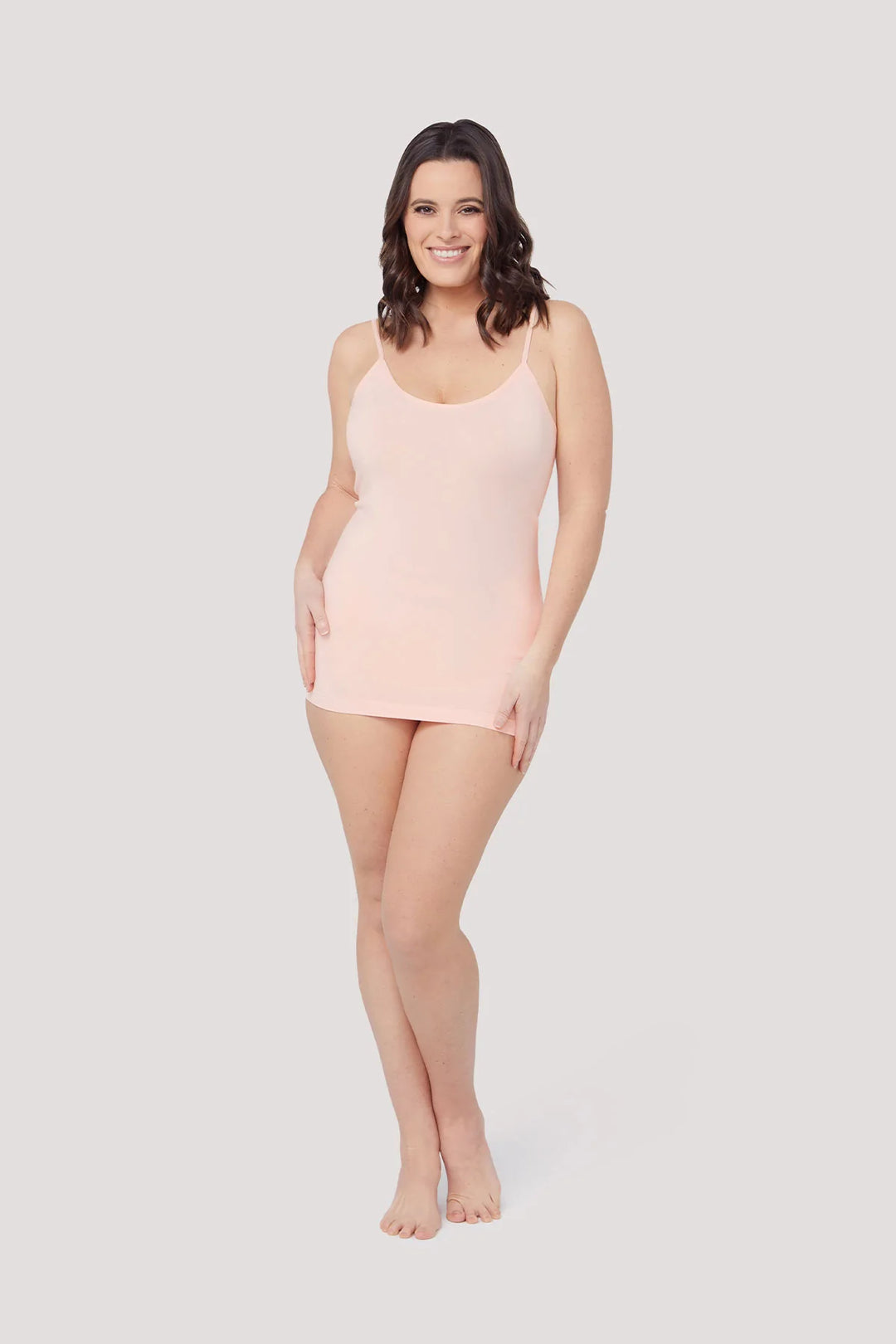 Women's breathable Bamboo Cami | Bella Bodies Australia | Blush 