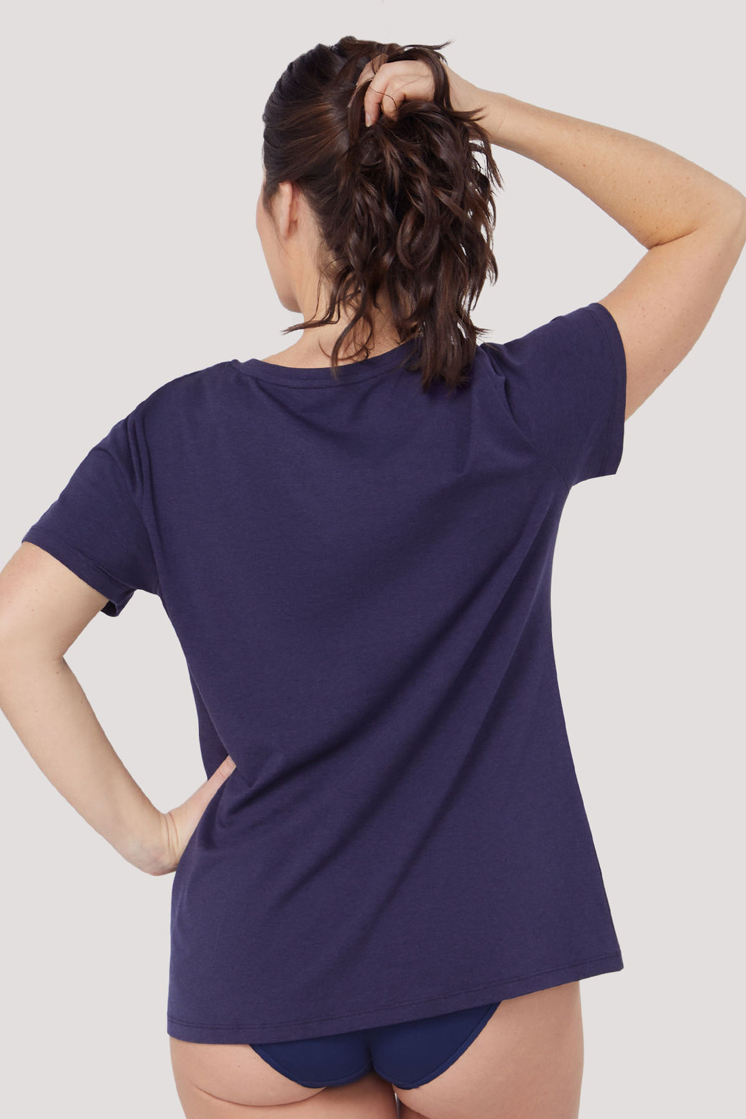 Exclusive Women's Relaxed T-Shirt | Bella Bodies Australia | Dark Navy | Back