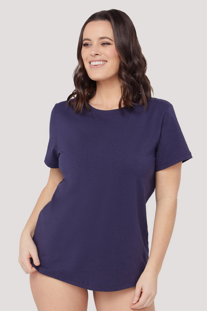 Exclusive Women's Relaxed T-Shirt | Bella Bodies Australia | Dark Navy | Front