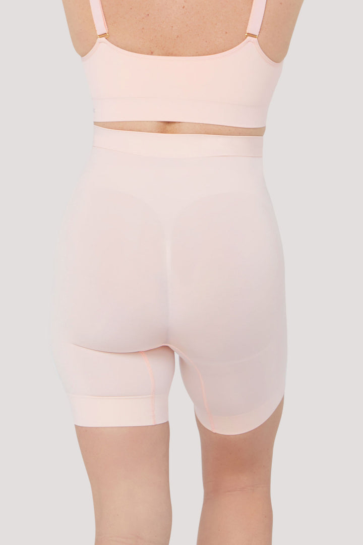 Women's Comfortable shaping Anti-chafing Shorts | Bella Bodies Australia | Blush | Back