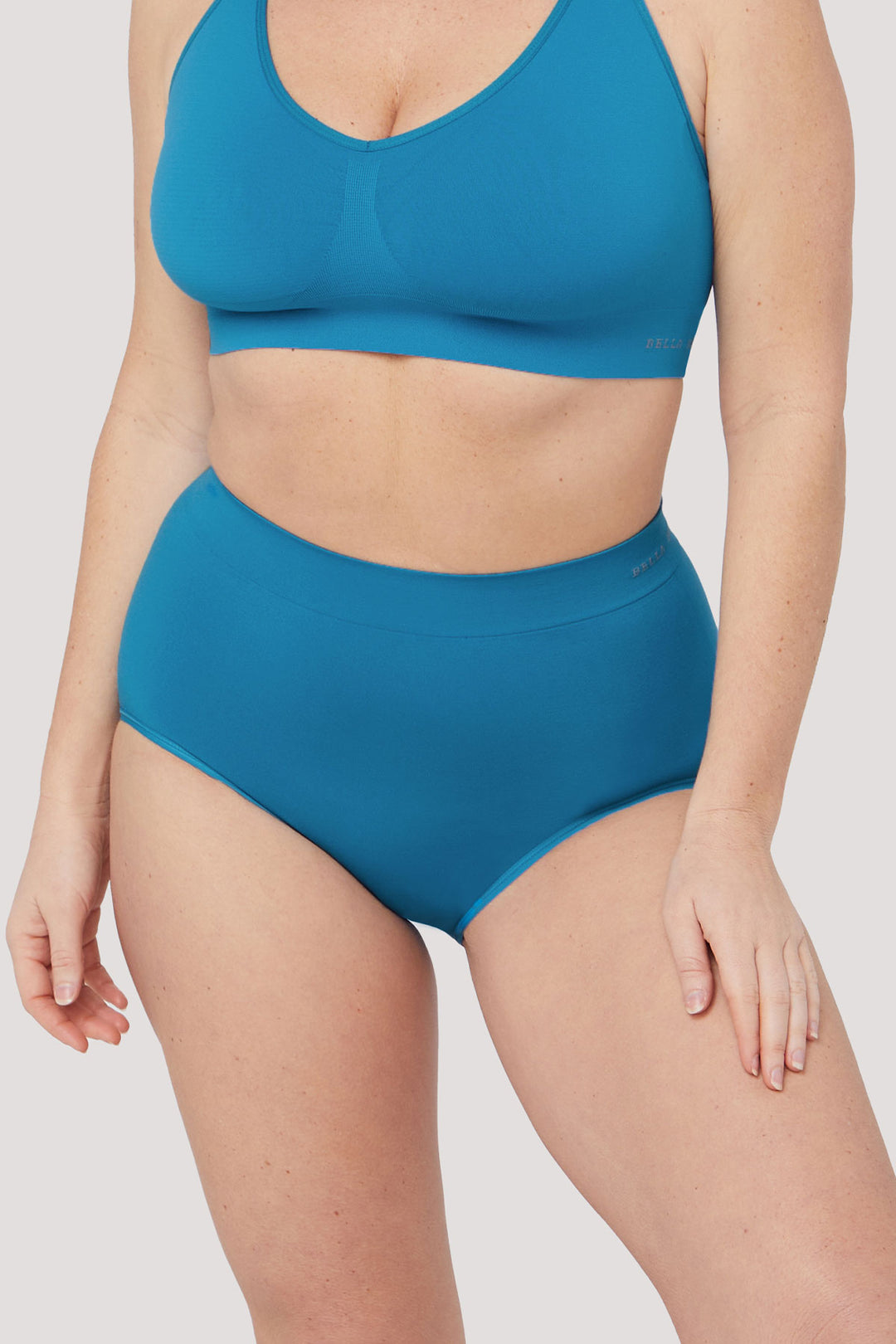 Women's High Waist Underwear 3 pack I Bella Bodies Australia I Blue Teal | Front