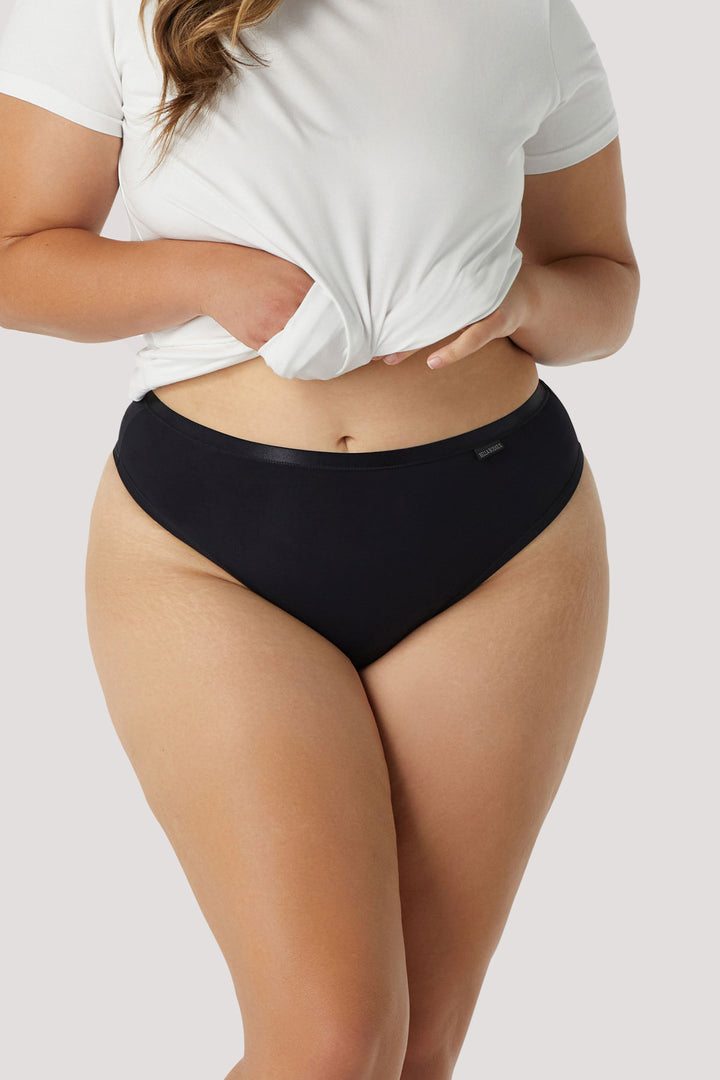 Brazilian Cheeky Underwear  | Bella Bodies Australia | Black | Front