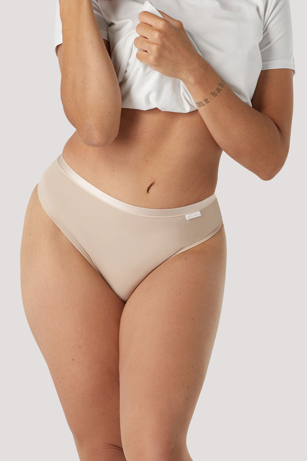 Brazilian Cheeky Underwear  | Bella Bodies Australia | Sand | Front