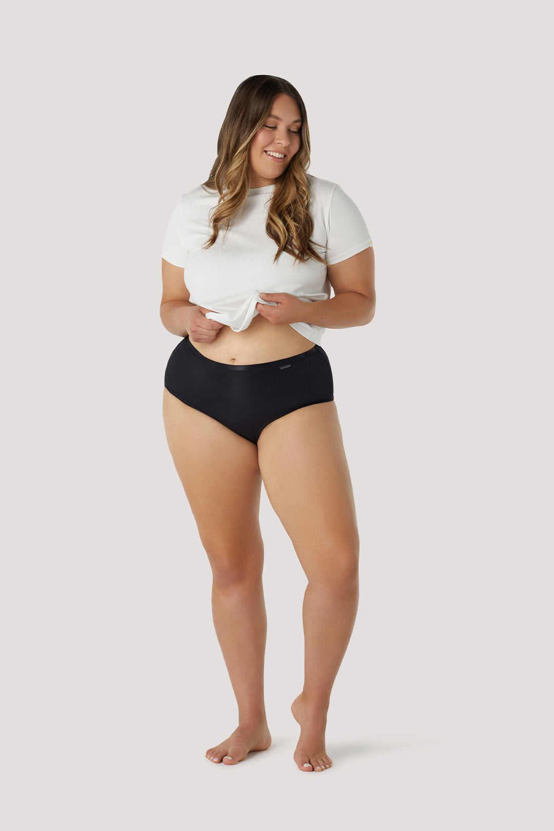 Quick Dry High Waist Underwear | Bella Bodies Australia | Black